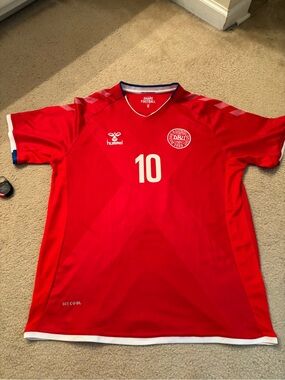 Denmark Christian Eriksen jersey 2XL